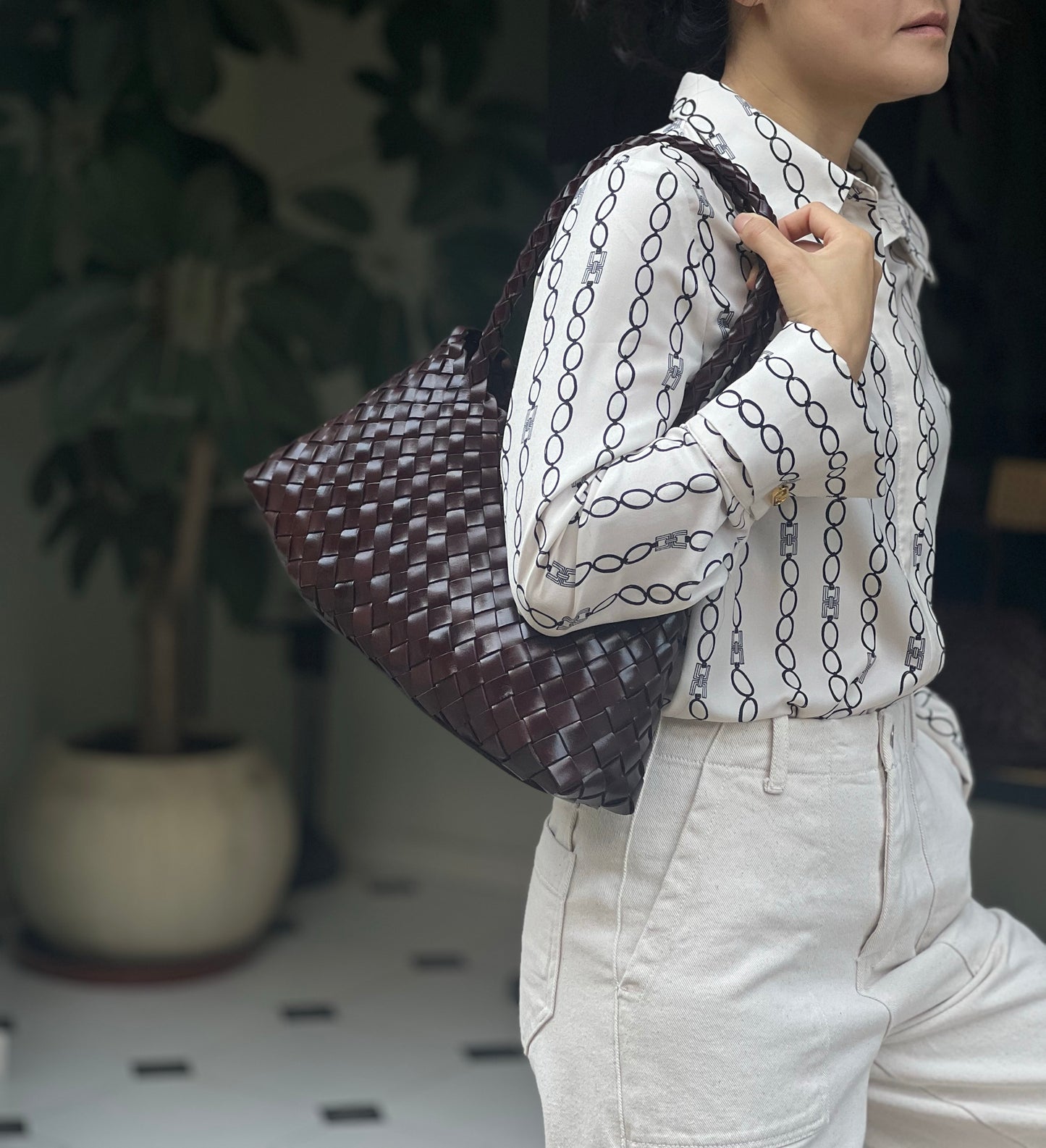 Lana Retro hand-woven first-layer cowhide shoulder bag, Soft Leather bag ,Gift for Wife,Gift for Mom， beach holiday  cow leather bag